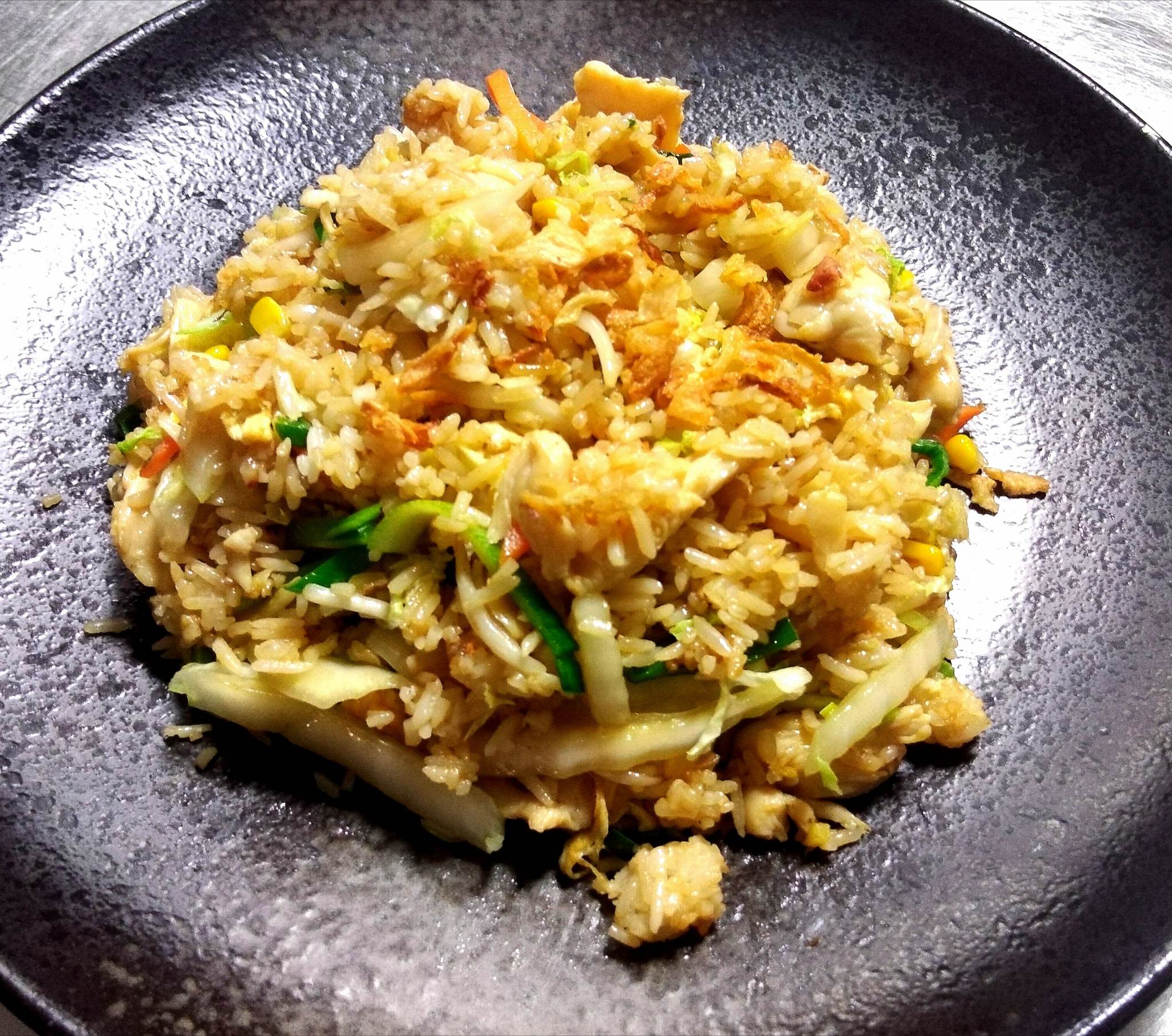 Com rang Tofu